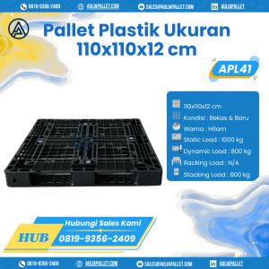 Pallet Plastik Bekas/Baru Ukuran 110x110x12 cm - APL41