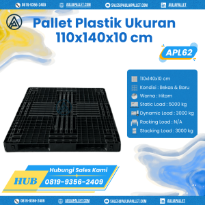 Pallet Plastik Bekas/Baru Ukuran 110x140x10 cm - APL62