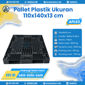 Pallet Plastik Bekas/Baru Ukuran 110x140x15 cm - APL63