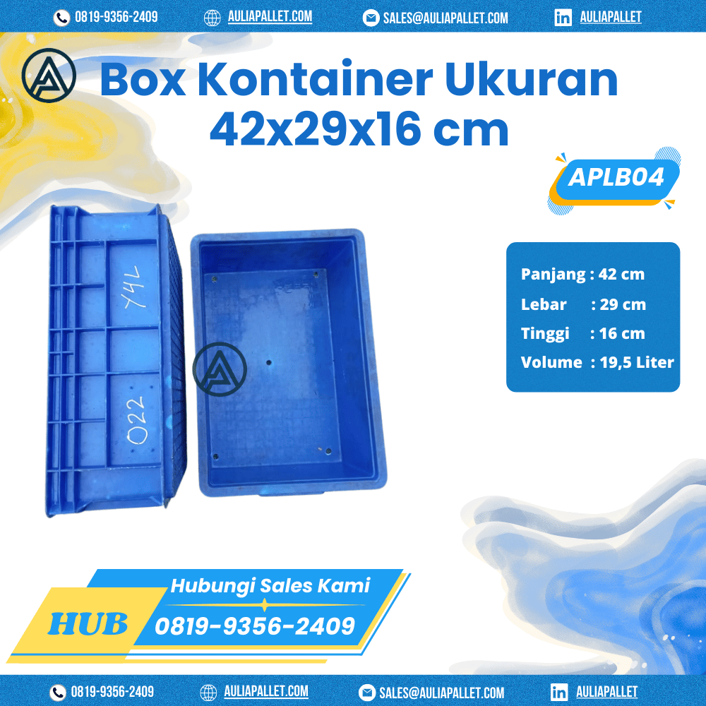 Box Kontainer Bekas/Baru Ukuran 42x29x16 - APLB04