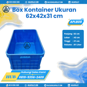 Box Kontainer Bekas/Baru Ukuran 62x42x31 - APLB08
