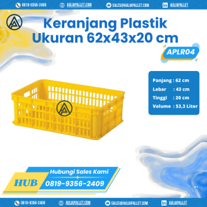Keranjang Plastik Bekas/Baru Ukuran 62x43x20 - APLR04